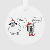 Baa Humbug Funny Festival Ornament (Vorderseite)