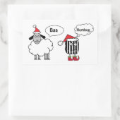 Baa Humbug Funny Festive Glossy Stickers (Tasche)