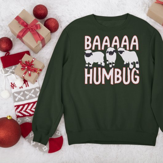 Baa Humbug Funny Wallis Blacknowledged Weihnachten Sweatshirt