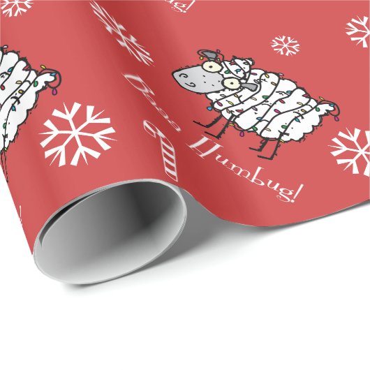Baa Humbug Niedlich Sheep Geschenkpapier (Rolleneckpunkt)