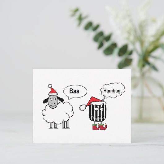 Baa Humbug Postcard Postkarte (Stehend Vorderseite)