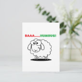 Baa...Humbug! Postkarte (Stehend Vorderseite)