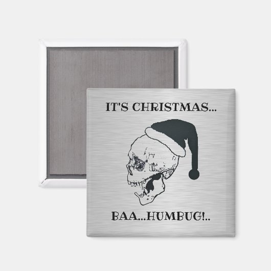 Baa Humbug! Weihnachten! Magnet (Vorderseite/Rückseite)
