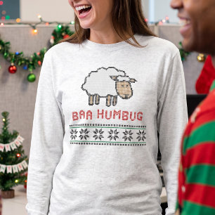 Baa Humbug Weihnachten Ugly Sweater T-Shirt