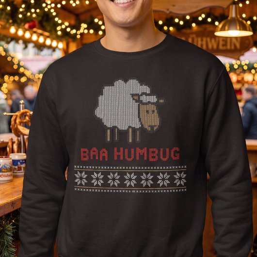 Baa Humbug Weihnachtsschaf Sweatshirt