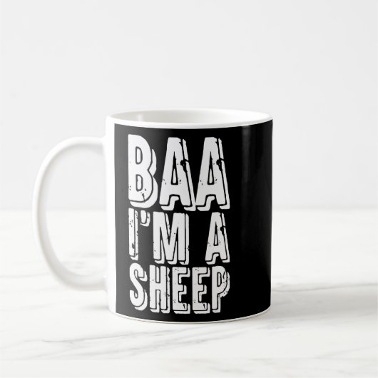 Baa I bin ein Bauer Schafskleider Kaffeetasse (Links)