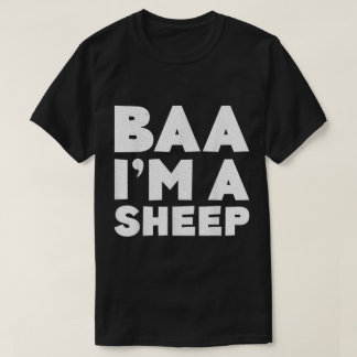 Baa Ich bin ein Schaf Lustiges Textdesign T-Shirt