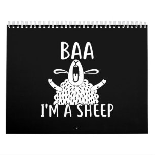 Baa, ich bin ein Schaf Schafhalter vorhanden Kalender