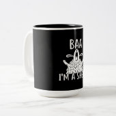 Baa, ich bin ein Schaf | Schafhalter vorhanden Zweifarbige Tasse (Vorderseite Links)