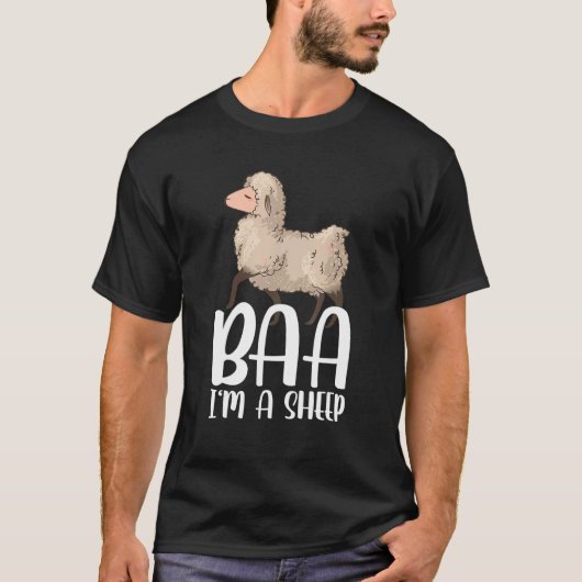 Baa I'm A Sheep Costume T-Shirt (Vorderseite)