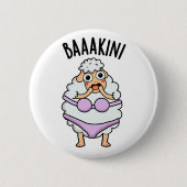 Baa-kini Funny Bikini Pun Button (Vorderseite)