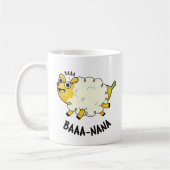 Baa-nana Funny Banana Pun Kaffeetasse (Links)