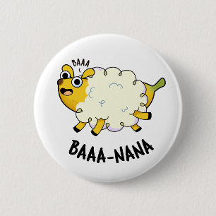 Baa-nana Funny Banana Puns Button