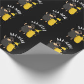Baa-nana Funny Banana Puns Dark BG Geschenkpapier (Ecke)