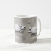 Baa Relief Galloping Sheep Kaffeetasse (VorderseiteRechts)