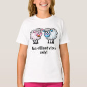 Baa-rilliant - Cute Cartoon Sheep Pair T-Shirt (Vorderseite)