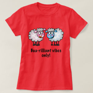 Baa-rilliant - Süßes Cartoon-Schaf-Paar T-Shirt