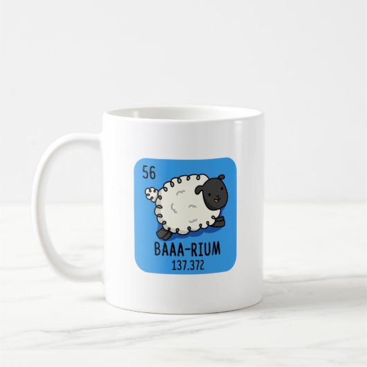 Baa-rium Funny Sheep Chemistry Pub Kaffeetasse (Links)