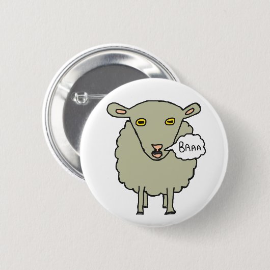 Baa Sheep Button (Vorne & Hinten)