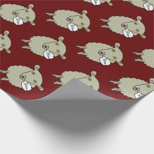 Baa Sheep Geschenkpapier (Ecke)