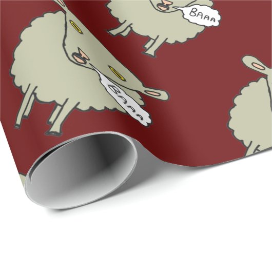 Baa Sheep Geschenkpapier (Rolleneckpunkt)