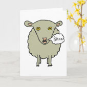 Baa Sheep Karte (Gelbe Blume)