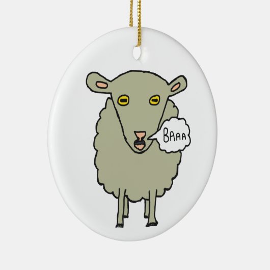 Baa Sheep Keramik Ornament (Rechts)