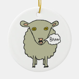 Baa Sheep Keramik Ornament