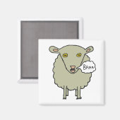 Baa Sheep Magnet (Vorderseite/Rückseite)