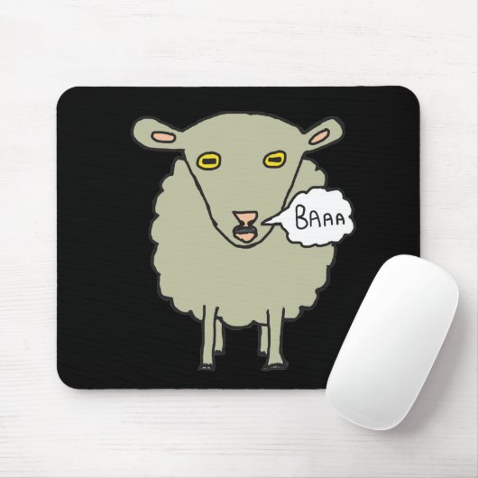 Baa Sheep Mousepad (Mit Mouse)