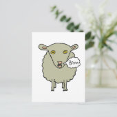 Baa Sheep Postkarte (Stehend Vorderseite)