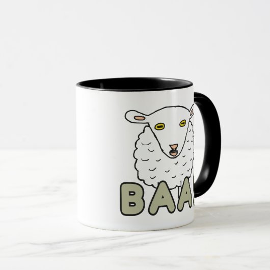 Baa Sheep Tasse (VorderseiteRechts)