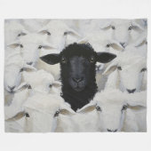 Baa-tle of Individuality Fleecedecke (Vorderseite (Horizontal))