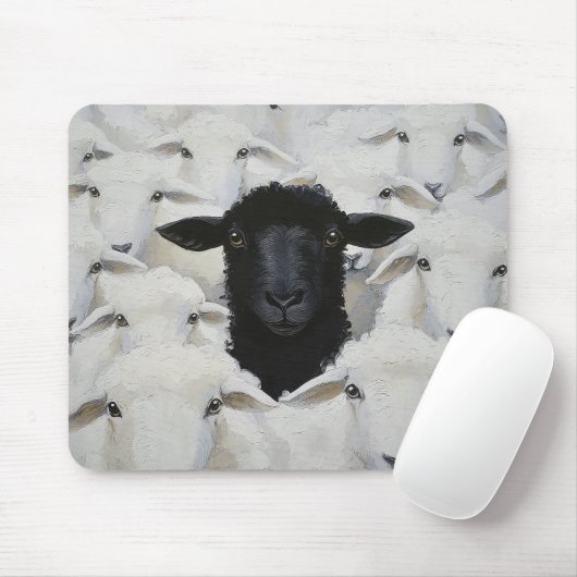 Baa-tle of Individuality Mousepad (Mit Mouse)