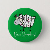 Baaa Bah Humbug Funny Christmas Button (Vorderseite)