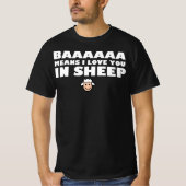 Baaa bedeutet, dass ich Sie in Schafe Liebe - Funn T-Shirt (Vorderseite)