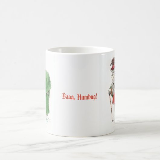 Baaa, Humbug! Ebeneezer Scrooge Ziegen-Tasse Kaffeetasse (Mittel)