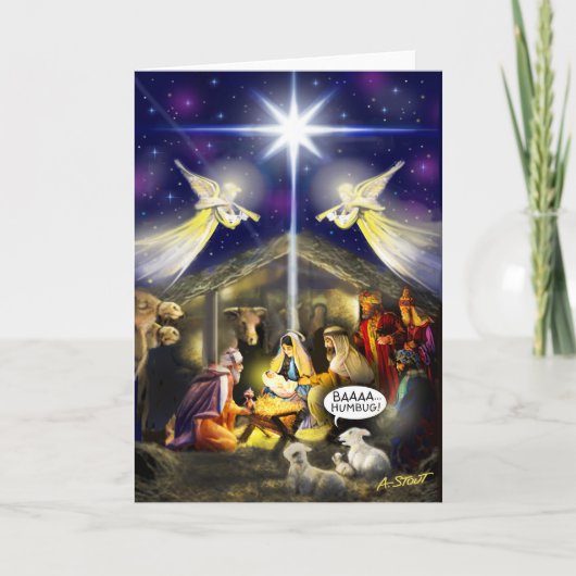 BAAA HUMBUG! - FEIERTAGSKARTE (Vorderseite)
