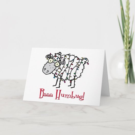 Baaa Humbug Weihnachten (Vorderseite)