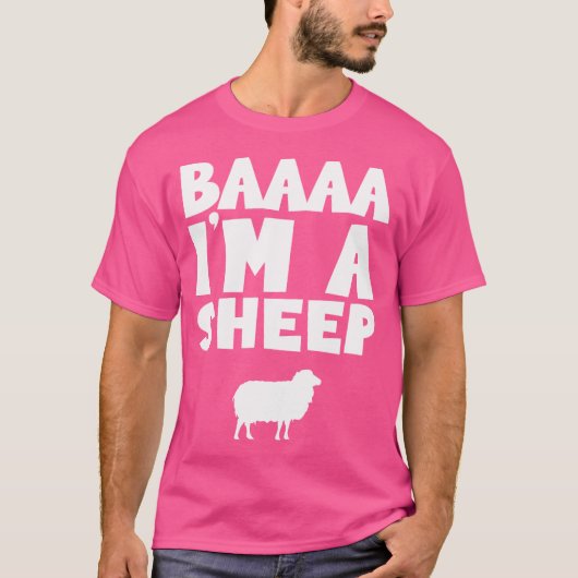 Baaa I bin ein Schafe T-Shirt (Vorderseite)