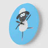 Baaa llerina große wanduhr (Winkel)