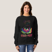 Baaa-Maste Livestock Herd Yoga Meditate Farm Anima Sweatshirt (Vorne ganz)
