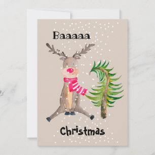 Baaaa Weihnachtswasserschmuck Feiertagskarte