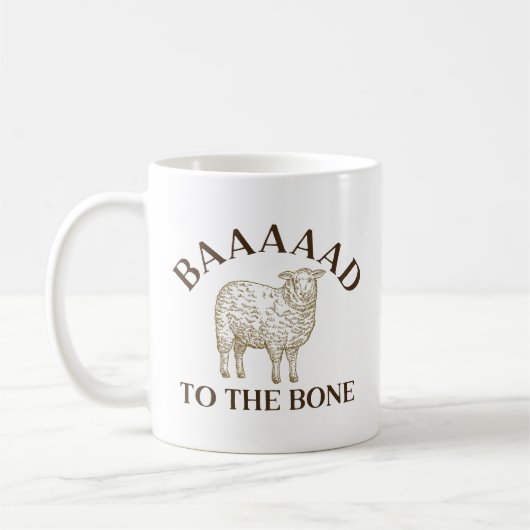 Baaaaad Bis Auf Die Knochen Kaffeetasse (Links)