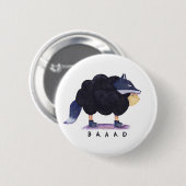 "Baaad Baaad schwarze Schaf-" Knopf Button (Vorne & Hinten)