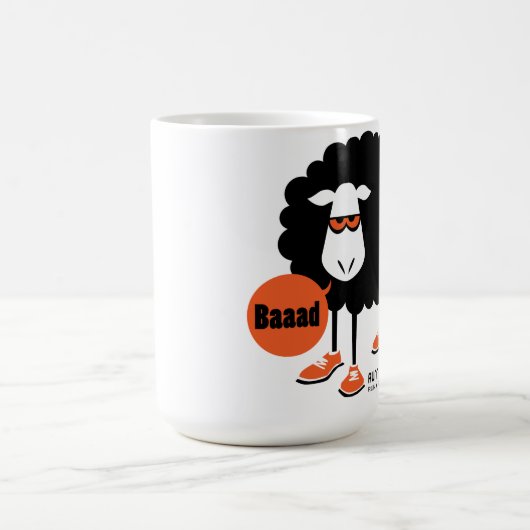 Baaad schwarze Schaf-Tasse Kaffeetasse (Mittel)