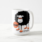 Baaad schwarze Schaf-Tasse Kaffeetasse (VorderseiteRechts)
