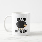 Baaad zum Knochen-Funny Black Sheep Puff Kaffeetasse (Links)