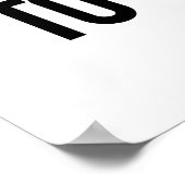 Baaad zum Knochen-Funny Black Sheep Puff Poster (Ecke)