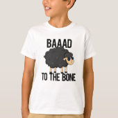 Baaad zum Knochen-Funny Black Sheep Puff T-Shirt (Vorderseite)